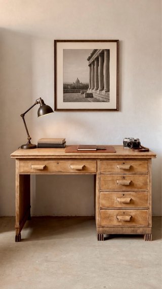 Escritorio Antiguo de Roble