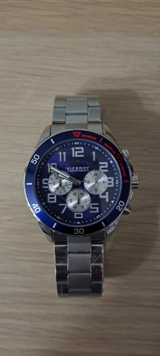 Reloj Viceroy Chronograph Plateado y Azul