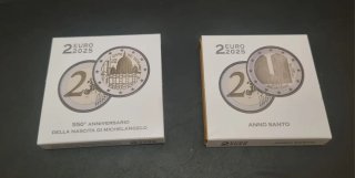 2 Monedas 2€ Vaticano 2025 Proof