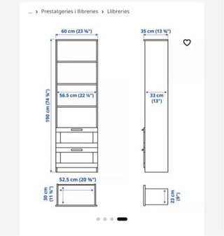Estantería Librería Blanca con Cajones lo regalo.
