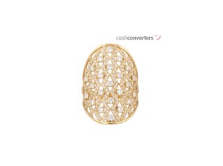 anillo oro 18k con piedra con circonita