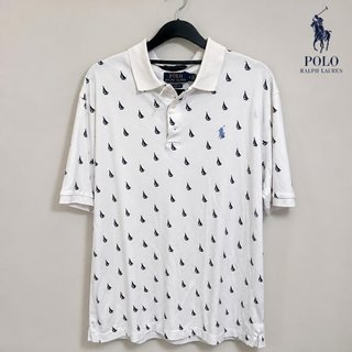 Polo Ralph Lauren nautico Blanco suave - Talla XL