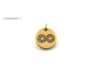 colgante oro 18k con circonita
