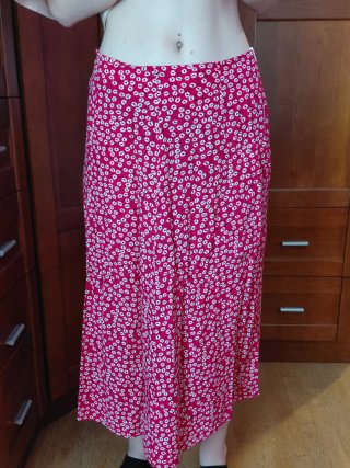Falda larga estampada