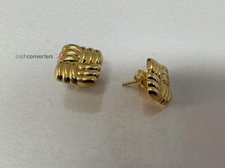 pendientes oro 18k con piedra