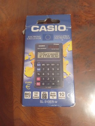 Vintage Casio SL-310ER-w.Nueva,sin estrenar.