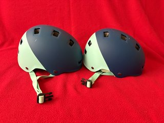 2 Cascos Bici Niños Btwin 520 Talla XS