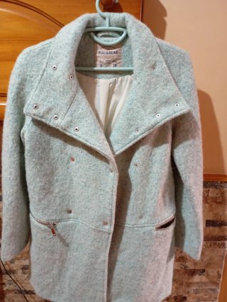 Abrigo Pull&Bear Turquesa Talla S