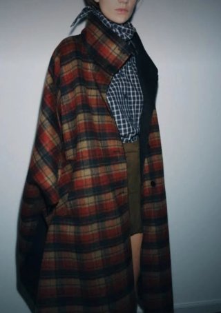 Capa de Lana Estampada