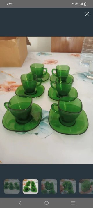 Set di 6 tazze da caffè vintage vereco