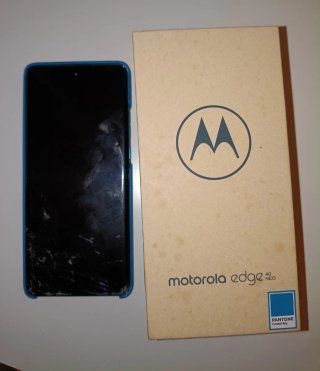 Motorola Edge 40 Neo Blu con schermo rotto
