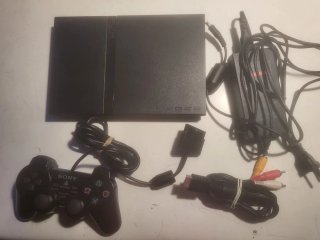 Consola Sony PlayStation 2 Slim Negra