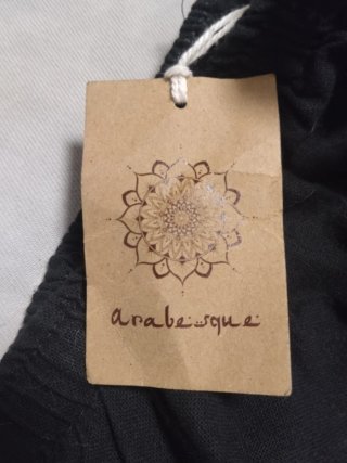 Pantalón Ancho Negro Arabesque