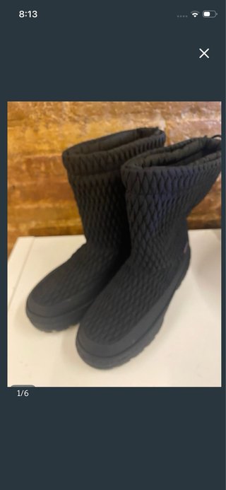 Botas de descanso Oysho negras 38