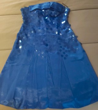 Vestido Fiesta Azul Gotas de Junio T42