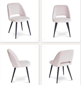 Set di 4 sedie moderne beige