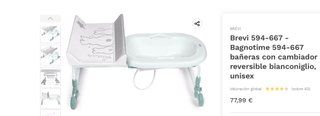 Bañera con Cambiador Brevi Bagnotime