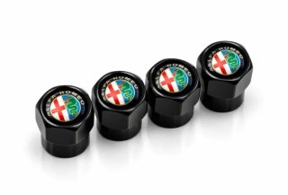 4 Tapones de Válvula para Neumaticos Alfa Romeo