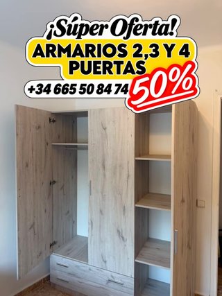 ARMARIOS OUTLET | LIQUIDACIÓN | 2, 3 Y 4 PUERTAS