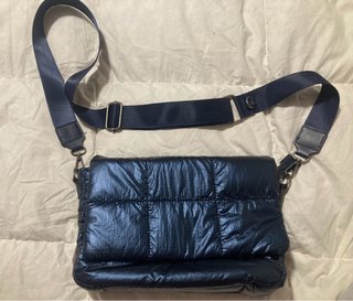 Bolso Bandolera Acolchado Azul