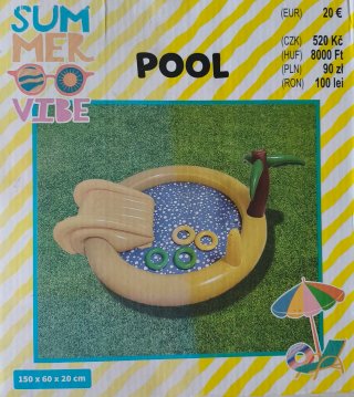 Piscina Hinchable Infantil con Tobogán