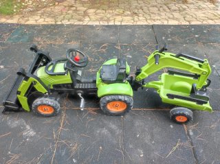 Tractor de Pedales con Pala y Excavadora