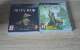 2 Juegos PS3: Heavy Rain y Assassin's Creed III