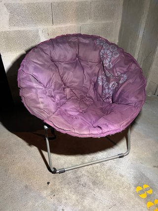 Silla Redonda Plegable Morada
