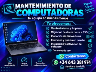 MANTENIMIENTO Y REPARACIÓN DE ORDENADORES