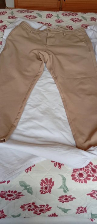 Pantalón de mujer beige