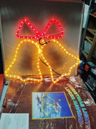 Luces de Navidad con forma de campanas