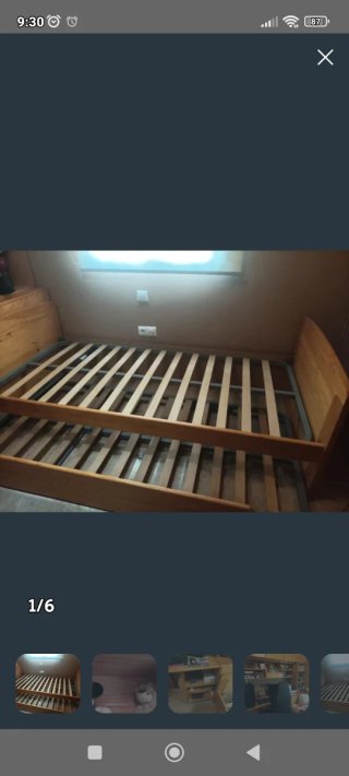 Cama nido de madera