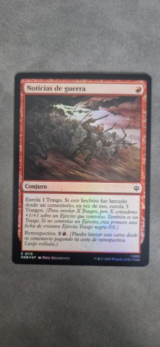 Carta Magic: Noticias de guerra