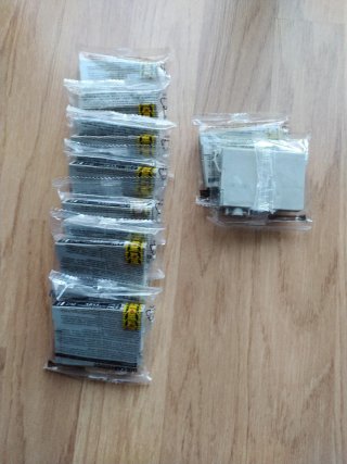 Lote 7 Cartuchos Epson Negra y 2 Amarilla