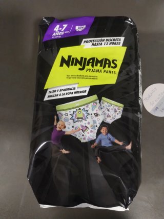 Pañales Ninjamas Talla 4-7 Años.