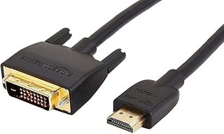 Amazon Basics - Cable Adaptador de HDMI-A a DVI (Macho), bidireccional de 1080P, Chapado en Oro, 1.8