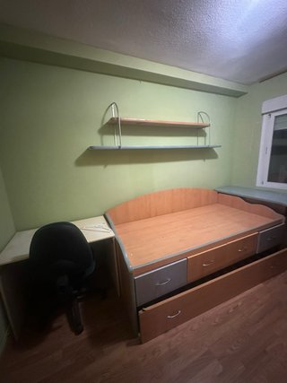 Cama nido, con zapatero y escritorio