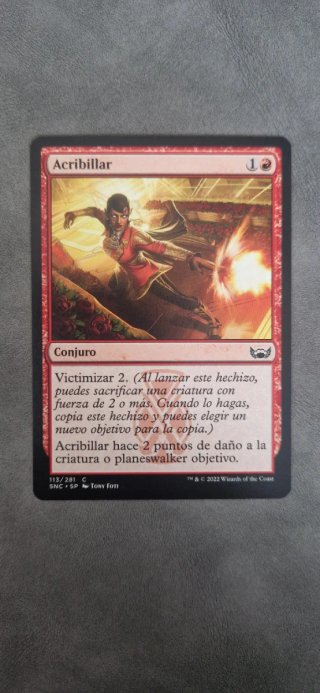 Carta Magic: Acribillar
