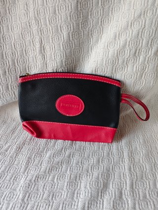 Bolsa neceser Fortuna vintage negro rojo colección