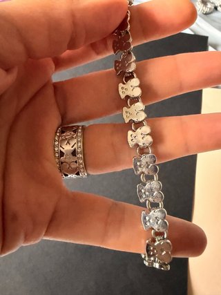 Conjunto Pulsera y Anillo Tous Plateado