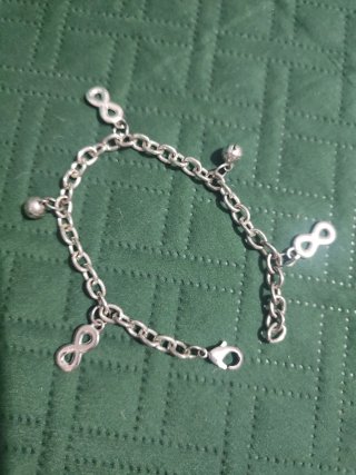 Pulsera de Acero con Charms de Infinito