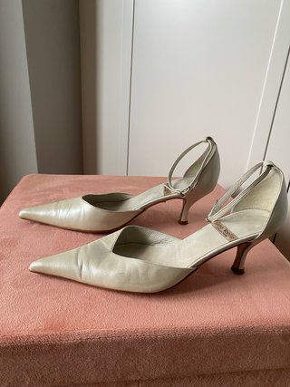Zapatos de piel Gino Vaello Crema Talla 39