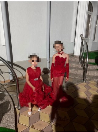 Vestidos de fiesta rojos para niña