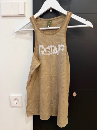 Camiseta de tirantes G-Star beige