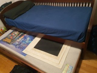 Cama Nido de Madera con 2 Colchones