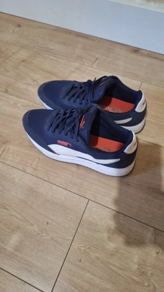 Botines Puma Casual Azul y Blanco Talla 44