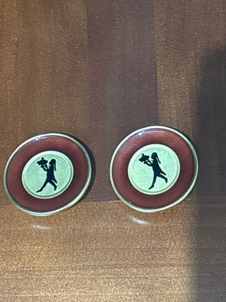 Pendientes Clip Vintage Karl Lagerfeld