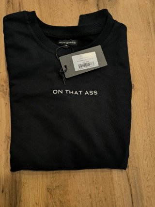 Sudadera ON THAT ASS Negra Talla M UNISEX