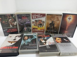 Lote de 9 Películas en VHS