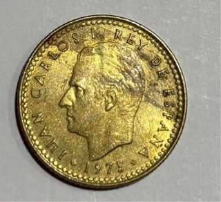 Moneda 1 peseta 1975. Entrego en persona en Gijón
